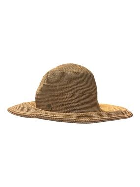 Eric Javits Wide Brim Straw Sun Hat in Tan